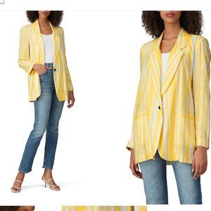 Meyer Blazer from Willow yellow and white striped blazer S